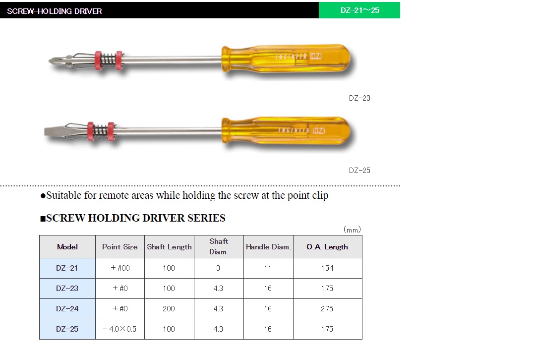 SCREW HOLDING DRIVER